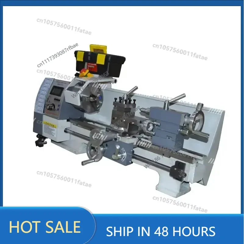 Variable Speed Mini Metal Lathe Machine WM210V, Small Bench Brushless Motor Lathe 220V/110V, Household Metal Working Lathe