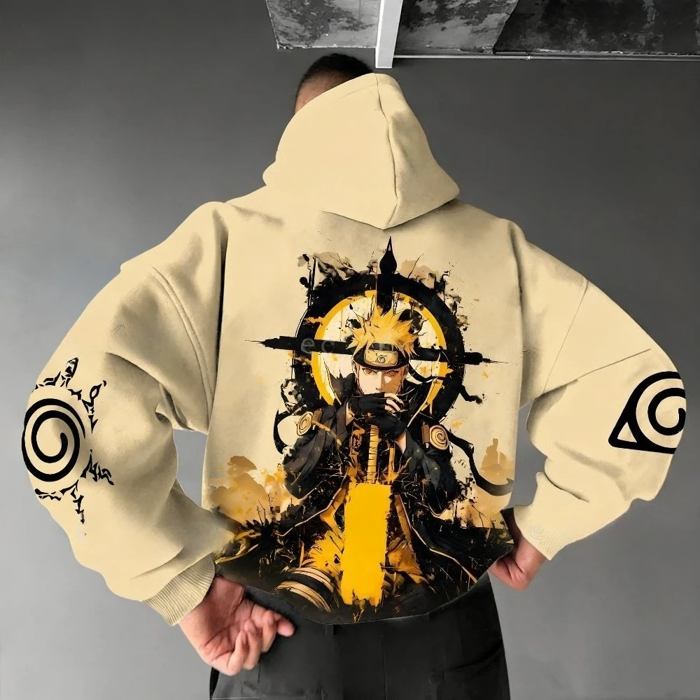 Naruto Anime Printed Jumper 2025 Autumn/Winter New Men's and Women's Fashion Trend Loose Casual Japanese Harajuku Sweater Top