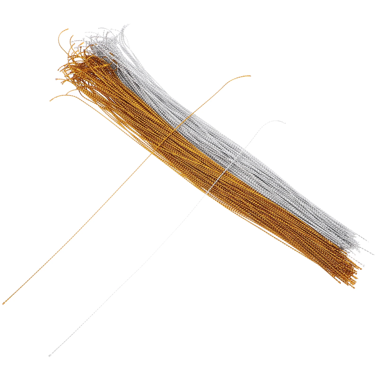 

200 Pcs Hanging Rope for Decor Ornament Hanger Clothes Tag Ties Ropes Diy Hangers Metallic Thread Cord