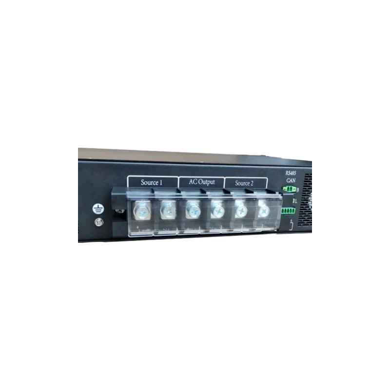 19 Rack Mount 2U RS232/RS485 Single-phase 220V AC Input 63-125A Automatic Switch Static Transfer Switch with LCD Display