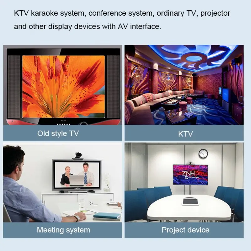 DTECH DT-7019A(MS) HDMI إلى AV محول 1080P HDMI2AV HDTV محول الصوت للتلفزيون صندوق ذكي الكمبيوتر المحمول #5