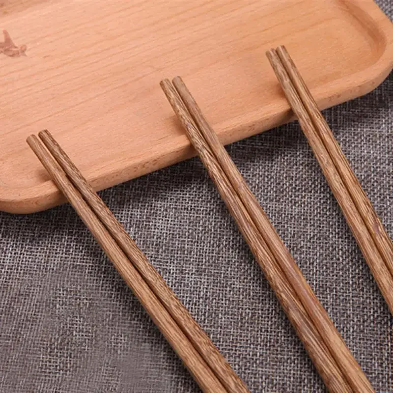 10 Pairs Chopsticks Reusable Natural Rosewood Healthy Chinese Wooden Chop Sticks Sushi Food Stick Tableware Kitchen Utensils New