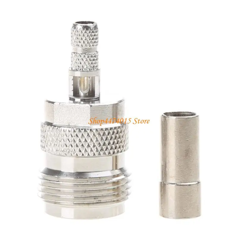 

K1AA Professional Grade N Женский обжим RF Connector для RG58 RG142 LMR195 Кабель