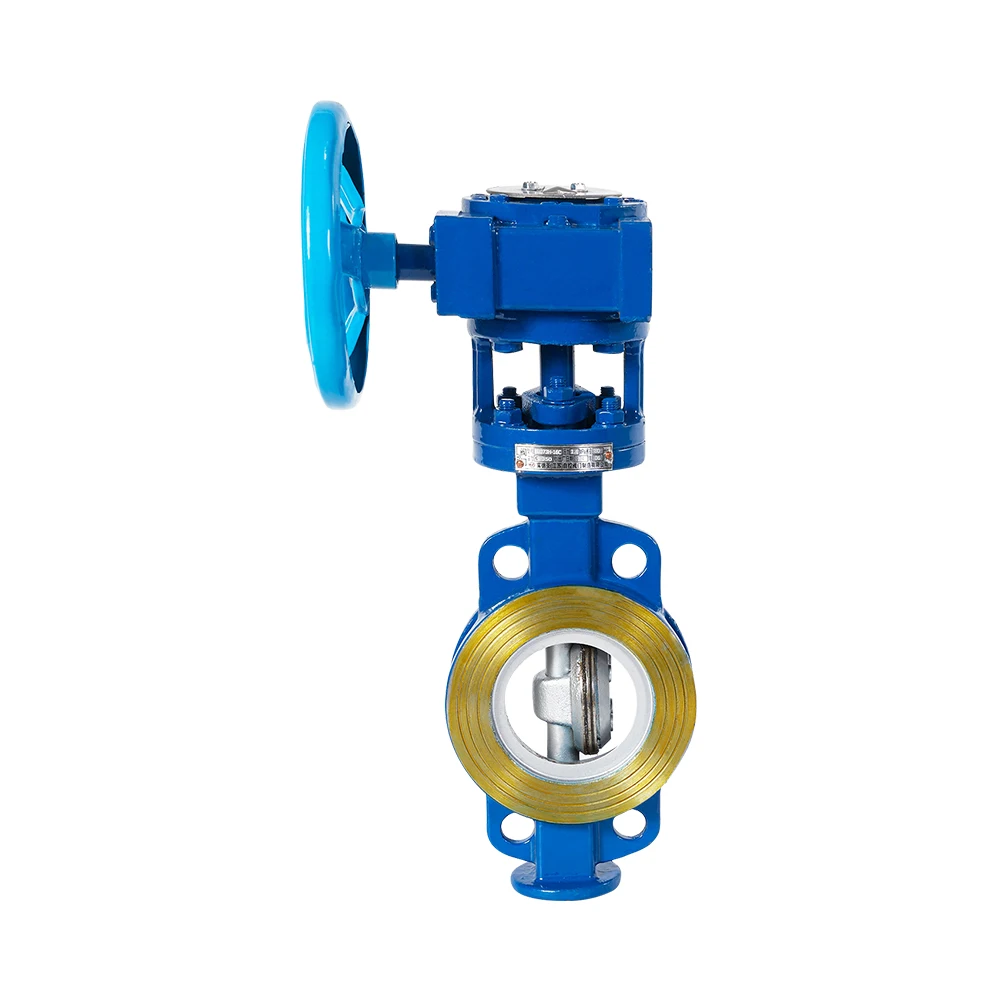 D373H-16C Manual Carbon Steel Clamp Turbine Hard Seal Triple Eccentric Butterfly Valve