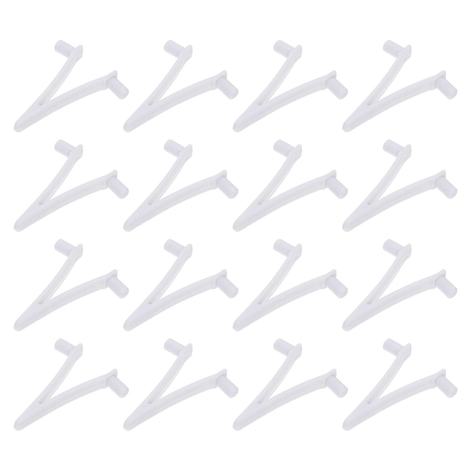 

24 Pcs Swimming Pool V Shaped Clips Durable Plastic Large Size Fix Rod Accessories Skimmer Net Vacuum Cleaner Brush H Tools