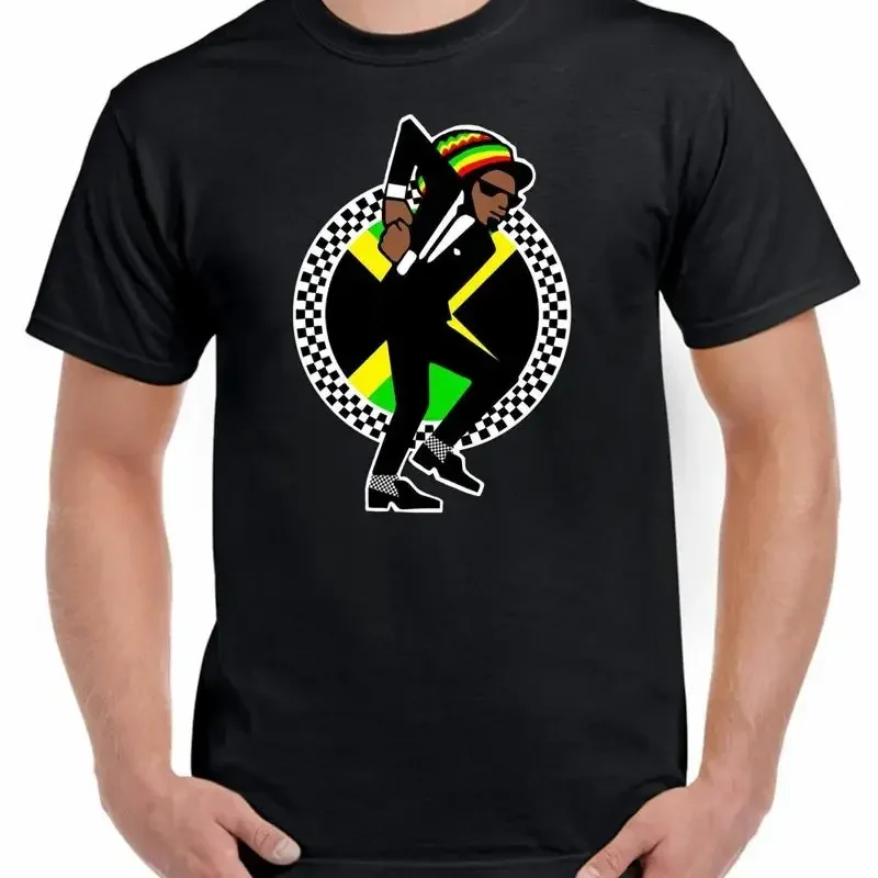 Jamaican Rasta Ska Logo Rude Boy Men'S T Shirt