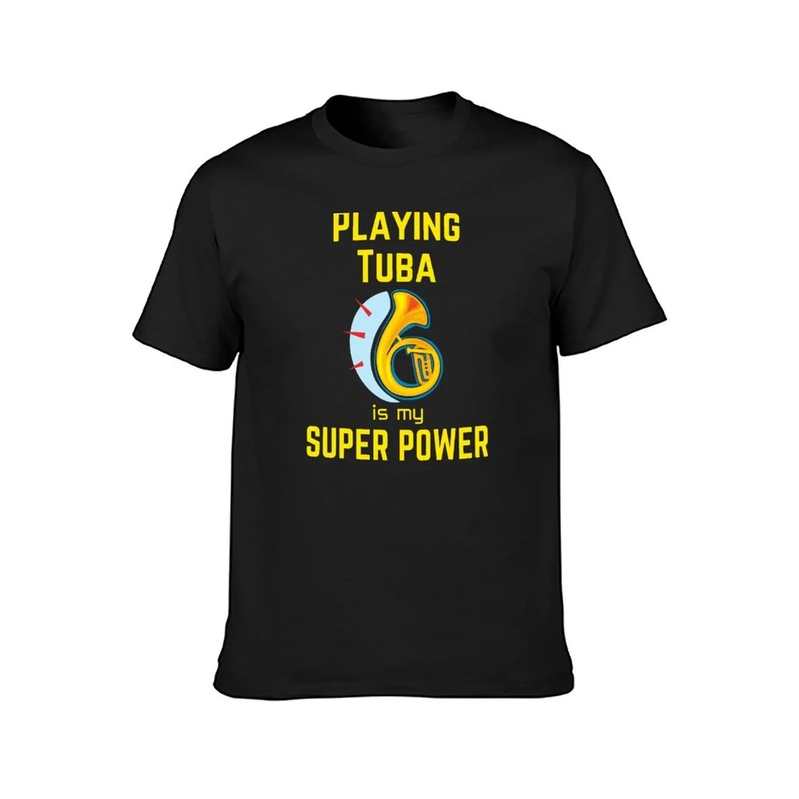 Playing Tuba is my superpower T-Shirt animal prinfor boys blacks mens clothes