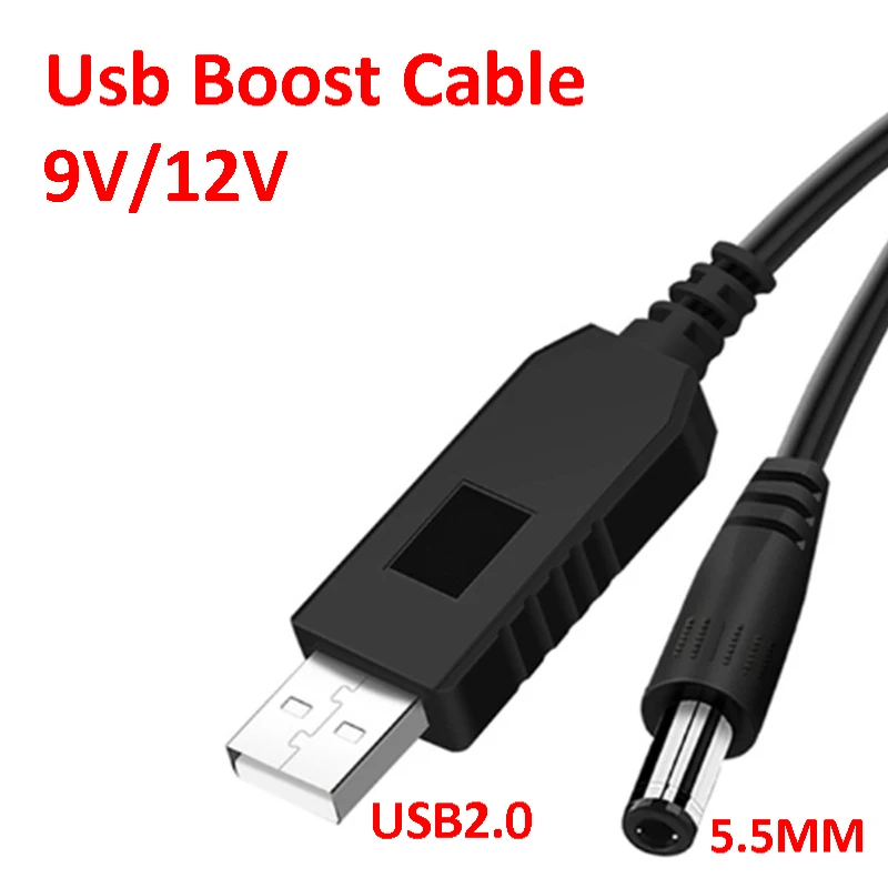 

USB to DC Power Cable 5V To 12V Boost Converter USB to DC Jack Charging Cable for Wifi Router Mini Fan Speaker