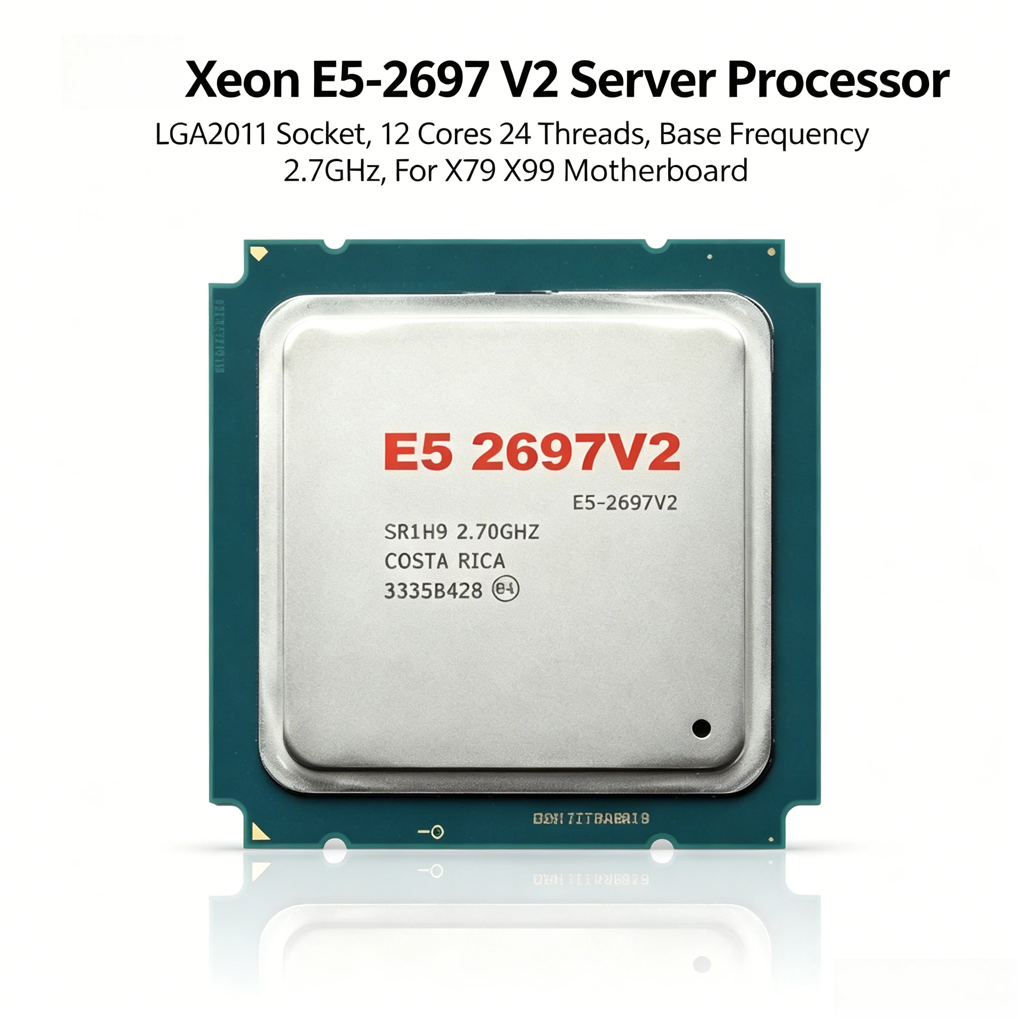E5 2697V2 12 Core 2.7GHz Server Processor LGA2011 High Performance Official 22nm CPU
