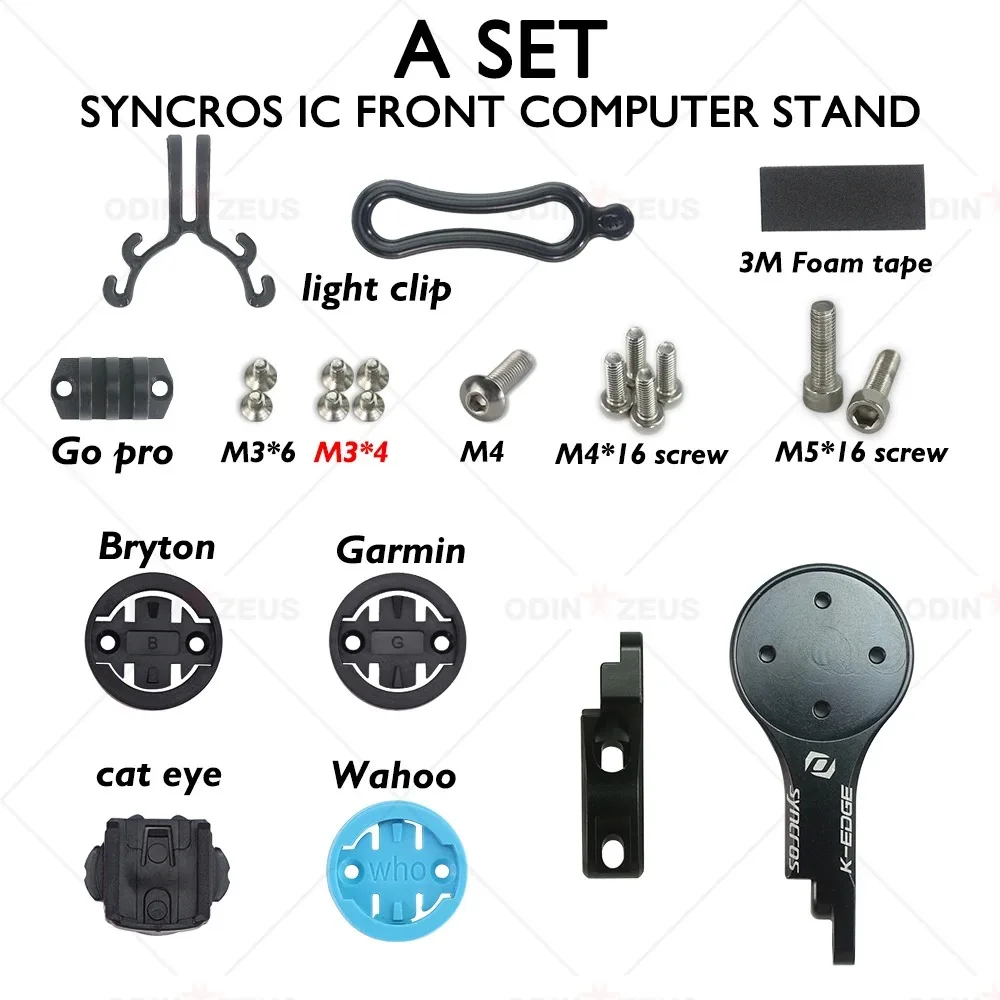 

Syncors Fraser/Creston IC Road Bicycle Integrated Cables Handlebar Stopwatch Bracket Computer Stand Bike Parts For Wahoo/Garmin