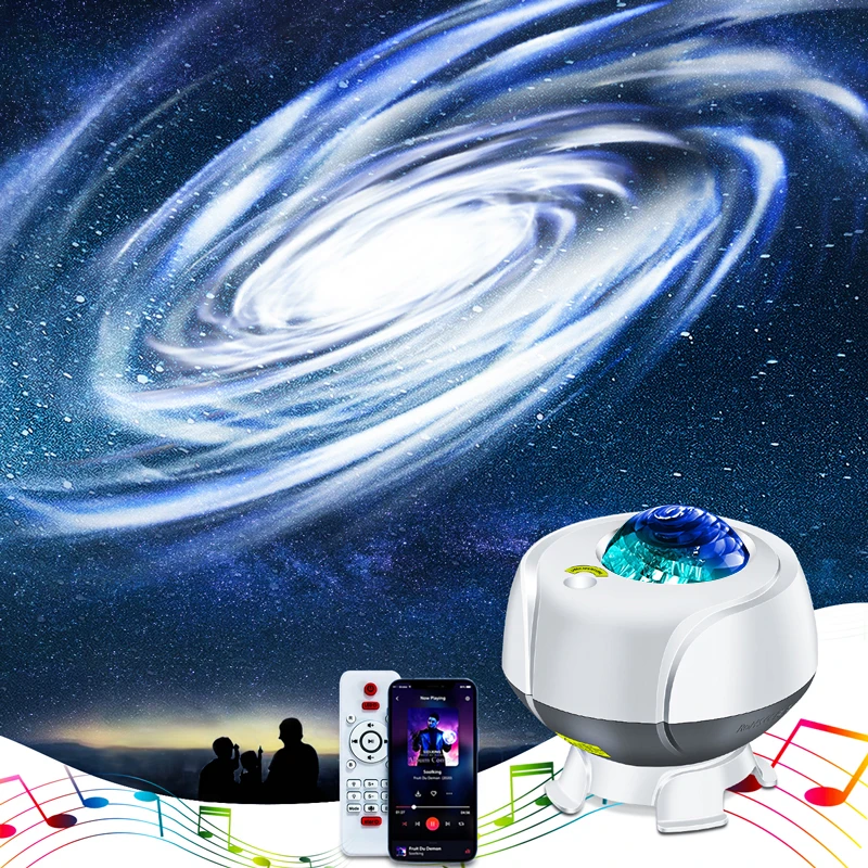 Galaxy Night Light Projector for Bedroom Karaoke Decor with Music Speaker Timer Skylight Projector Kids Christmas Birthday Gift