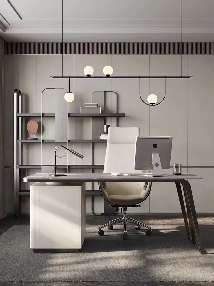 Modern simple bookshelf floor-to-ceiling creative partition high-grade multi-layer shelf light luxury stainless steel bookcase