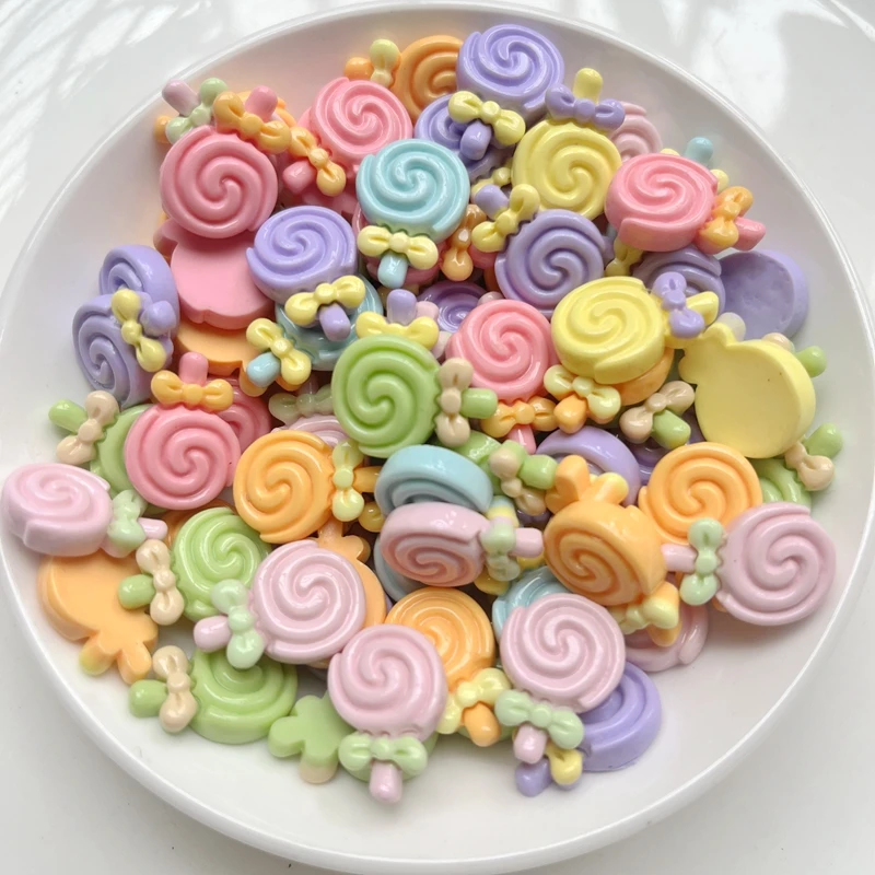 20pcs Kawaii resin flat back mini mix candy bar Charm Cabochons decoration for DIY decoration crafts jewelry hairpin production