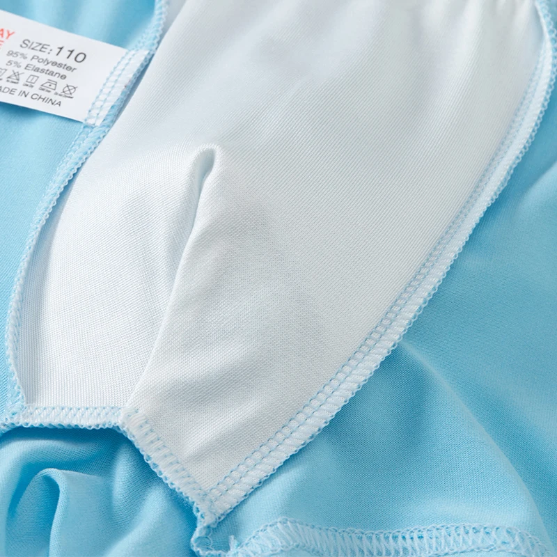 4-teiliges Set Jungen-Unterwäsche für alle Jahreszeiten, einfarbig, schlicht, bequeme Boxershorts mit elastischem Bund, Kinder-Shorts für Zuhause – Detail 12