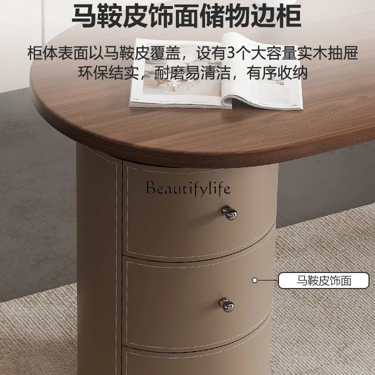 Minimalist Chinese antique study Italian modern writing desk high-end solid wood desk