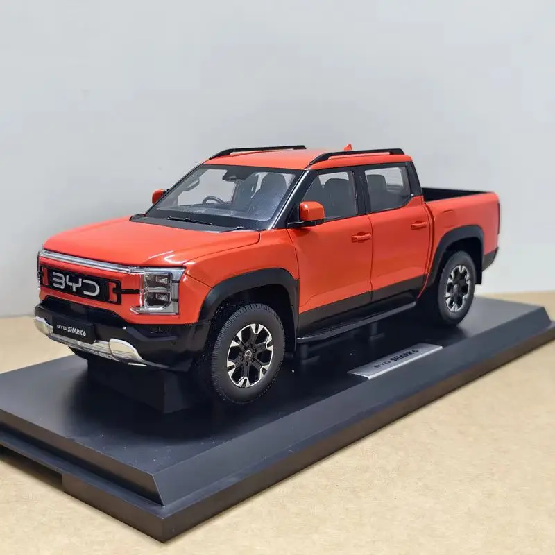 1:18 Alloy Byd Shark 6 Diecast Pickup Truck Model Fine Vehicle Collection Display Hobby Decoration Ornament Toy Gift