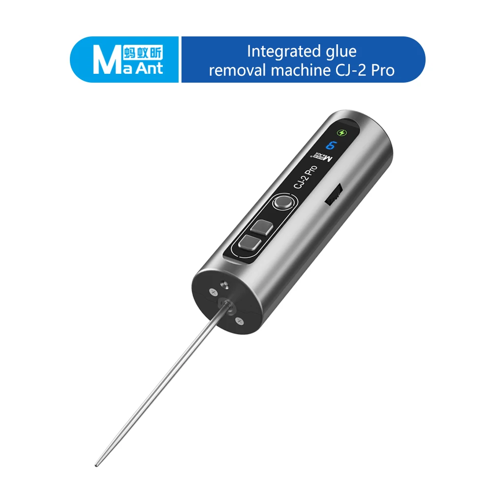 MaAnt CJ-2 Pro Electric OCA Glue Remover Tool with Dust Light 9 Adjustable, Suitable for Mobile Phone LCD Touch Screen Cleaning