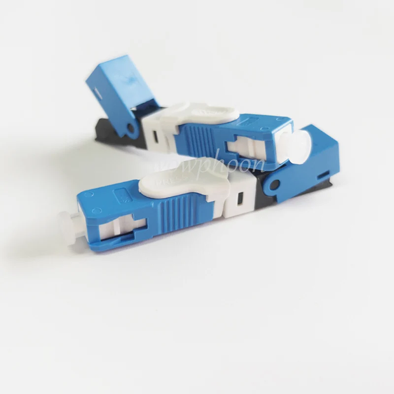 FTTH SC Fiber Optic Fast Connector Set ESC250D Cold Connection Tool Kit with SC UPC/APC Quick Connectors for Fiber Optic Network