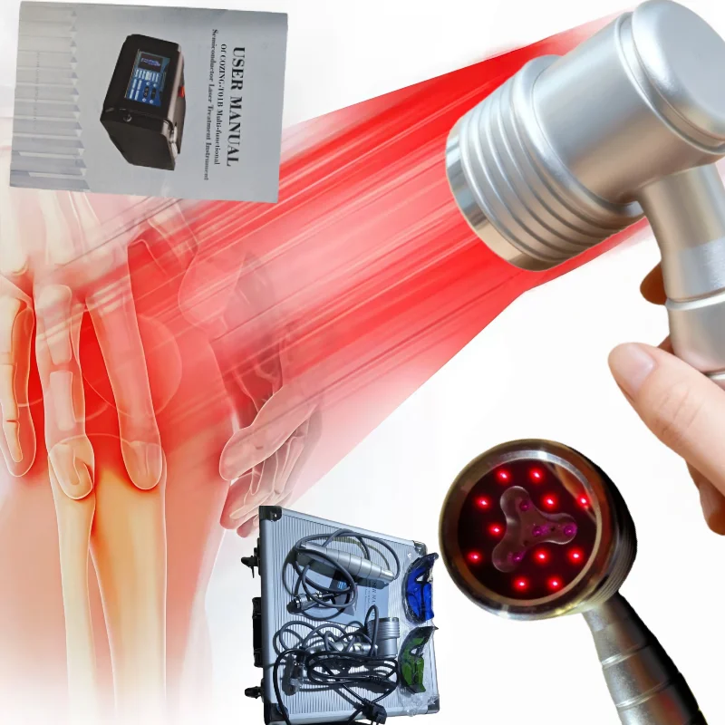 

Medical Dual Wavelength 650nm+808nm Laser Pad 1055mw 16 Diodes Professional Treatment Device