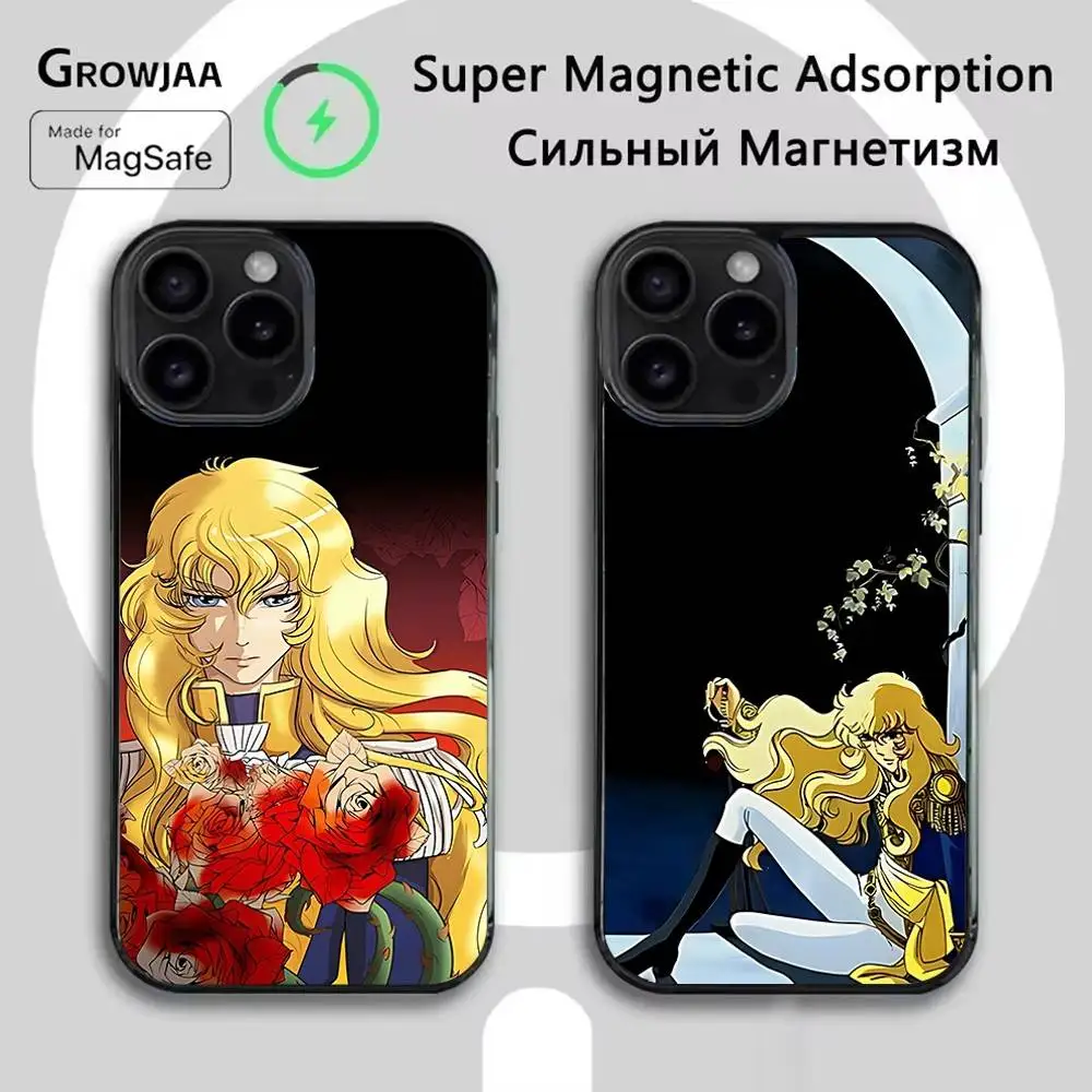 

Rose of V-Versailles Lady Oscar For IPhone 17,16,15,14,13,12,11,Pro,Max,Plus,Mini,SE4,E Protective Magnetic Case Cover