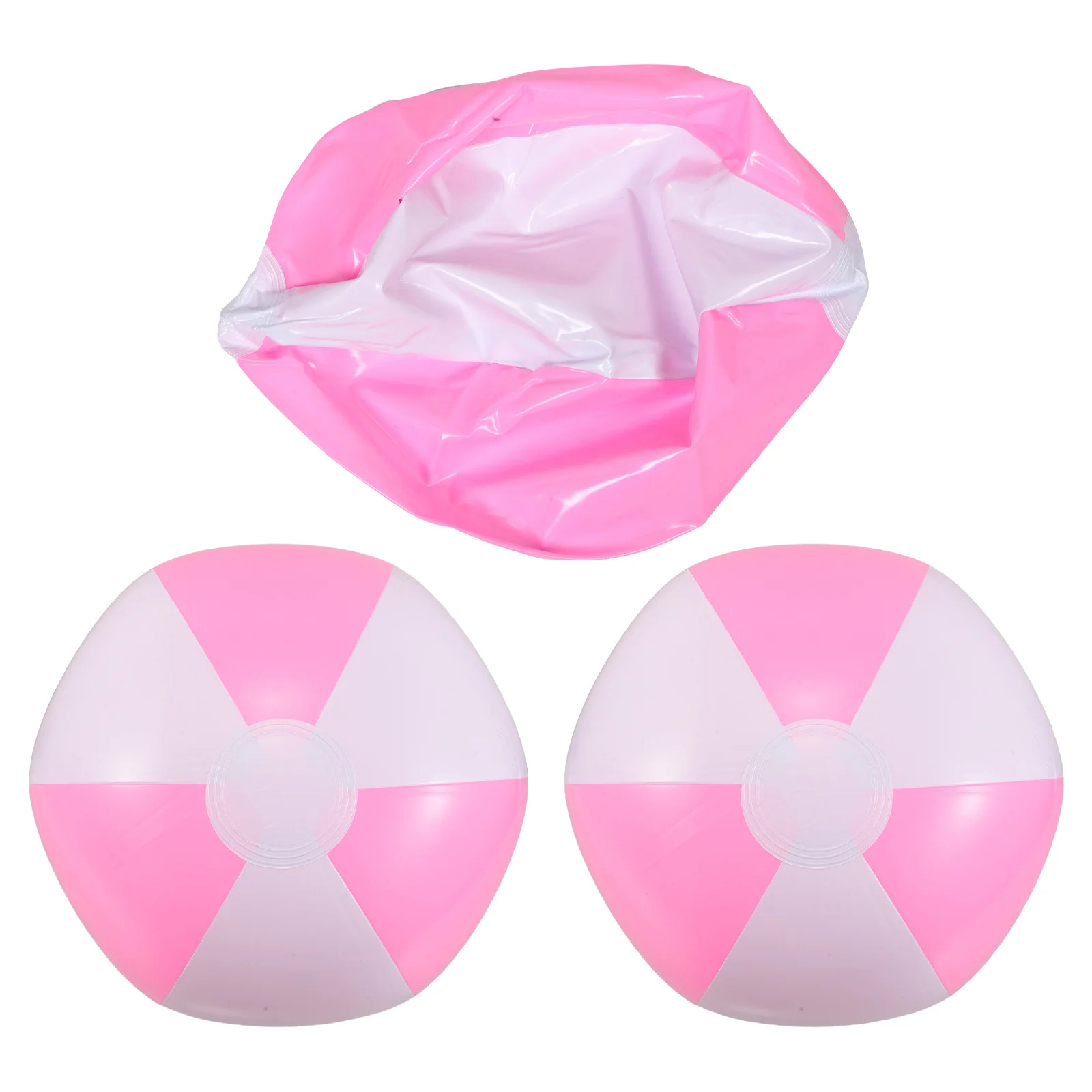 5 قطع من كرات الشاطئ القابلة للنفخ ذات اللون المزدوج للأطفال في الصيف وحفلات حمام السباحة وألعاب خارجية وحفلات أعياد الميلاد وحفلات Luau المفضلة