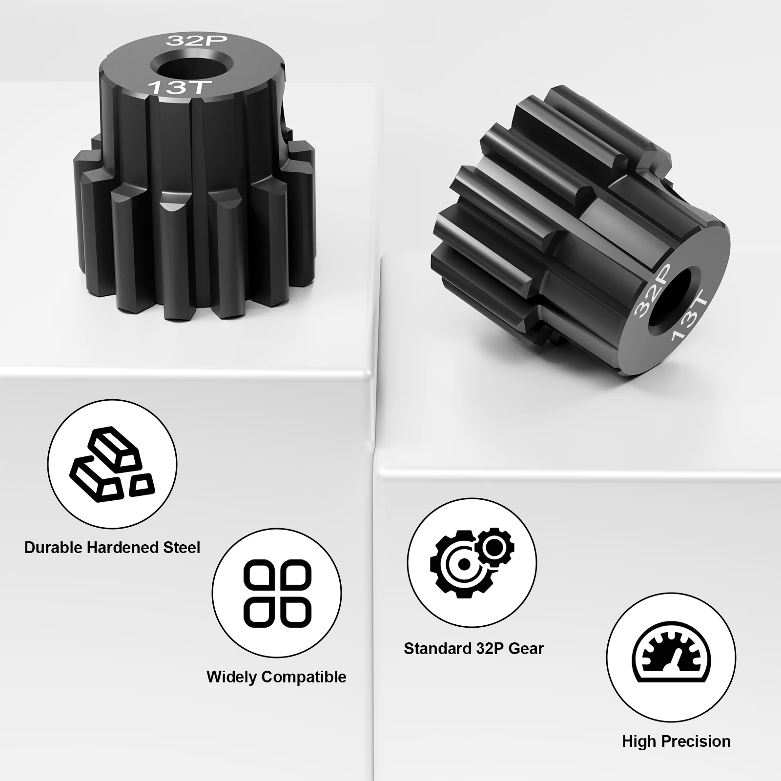 الصلب 32P 13T ترس 3943X تصلب ل Traxxas TRX4 TRX6 مائل Rrustler Stampede Raptor 4x4 VXL ترقية الملحقات #5