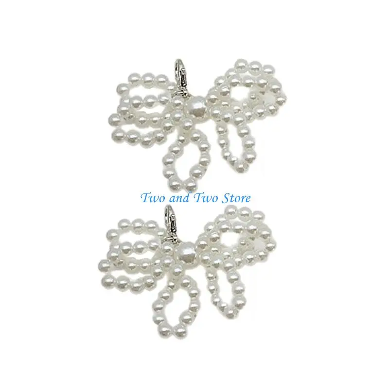 

HX6F CuteBowknot Shoe Embellishment Bag Pendant Phone Charm Shoes Accessory for Parties Highlight Your Individuality