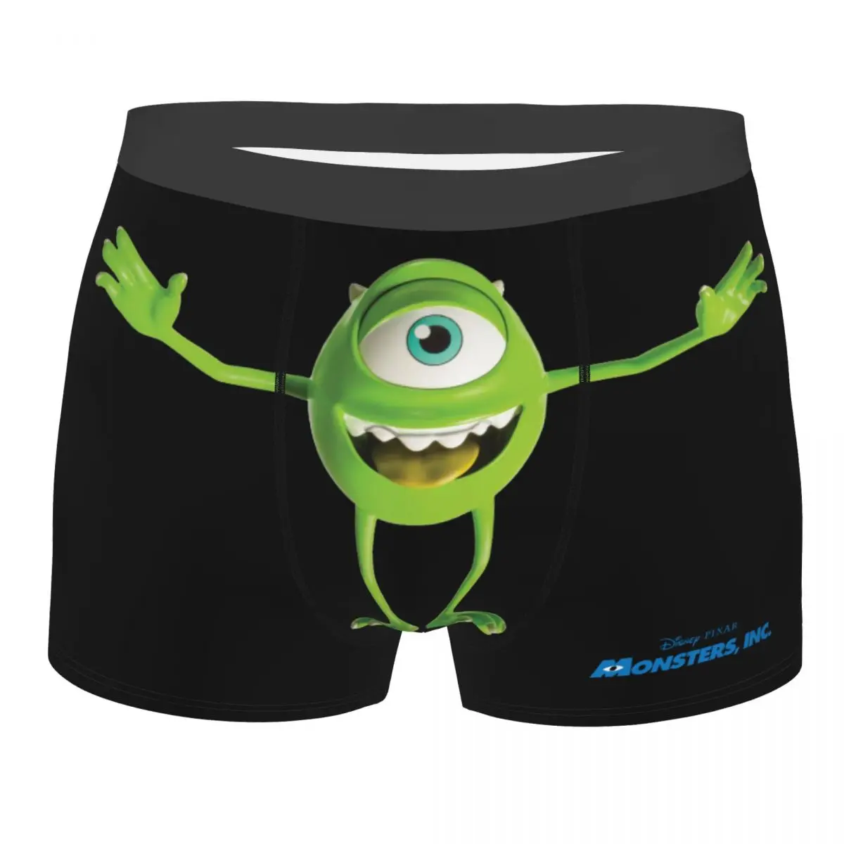 Disney Monsters University Mike Oxeye Mr. Q Underpants Homme Panties Male Underwear Ventilate Shorts Boxer Briefs