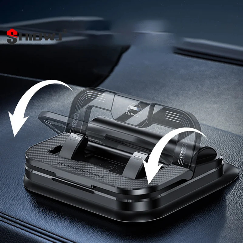 

Car Phone Holder Car Center Console Number Plate Two-in-one Adhesive Universal Navigation Fixing Bracket