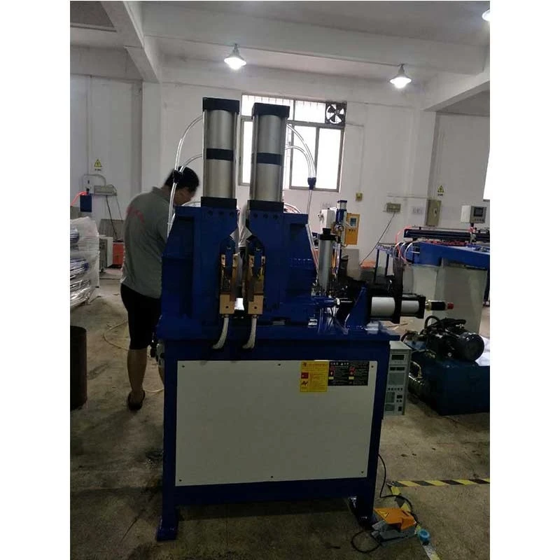 Square tube round tube welding machine with iron rod