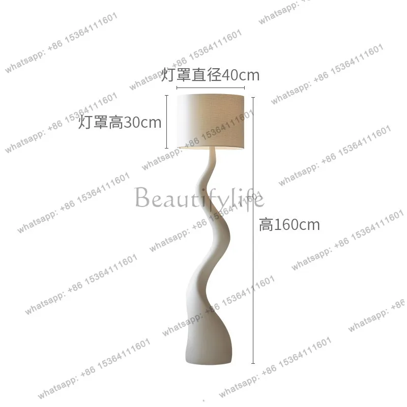 HOT Designer creative solid wood floor-to-ceiling high-end modern minimalist sofa-side decorative standing ornament