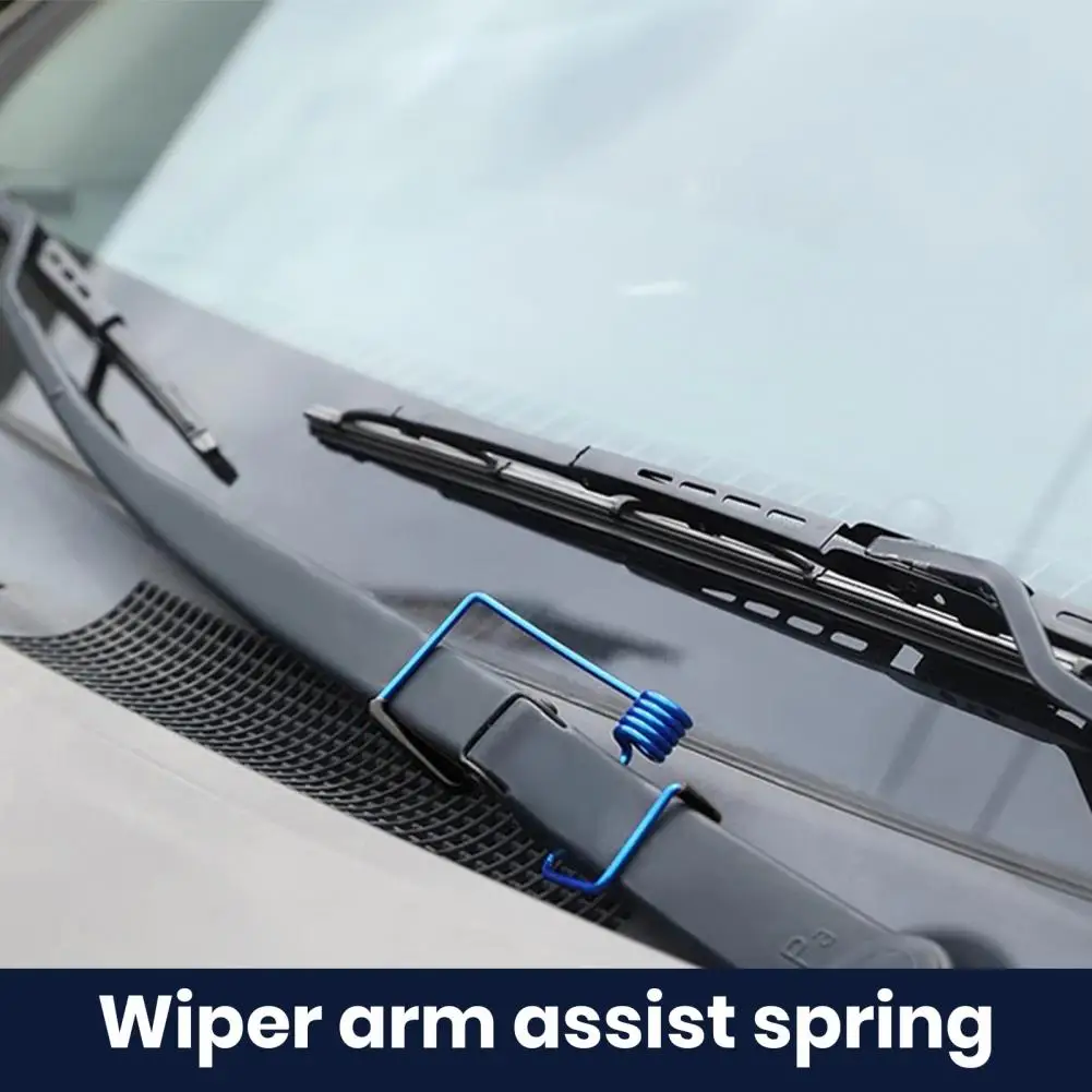 Windshield Wiper Arm Pressure Spring Booster Improved Visibility Universal Easy to Install Car Window Wiper Arm Pressure Spring