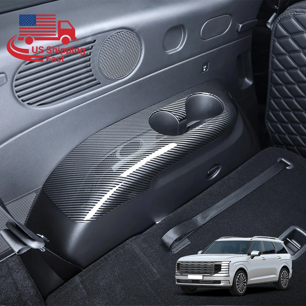 

Для Hyundai Palisade LX3 2026: Тюнинг-комплект из карбона ﻿ Накладка на подстаканник третьего ряда, аксессуары для интерьера