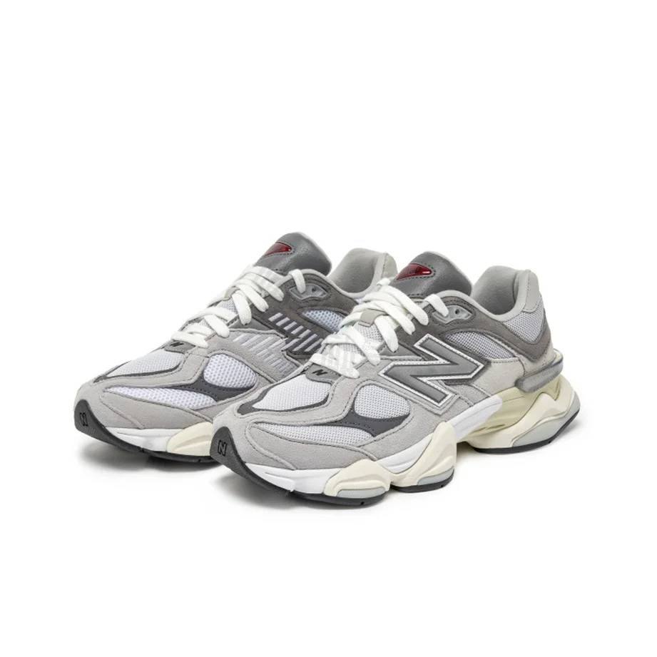 New Balance NB 9060 - كلاسيكي، متعدد الاستخدامات، ممتص للصدمات، مسامي، خفيف الوزن، كاجوال، للجنسين، رمادي فاتح.