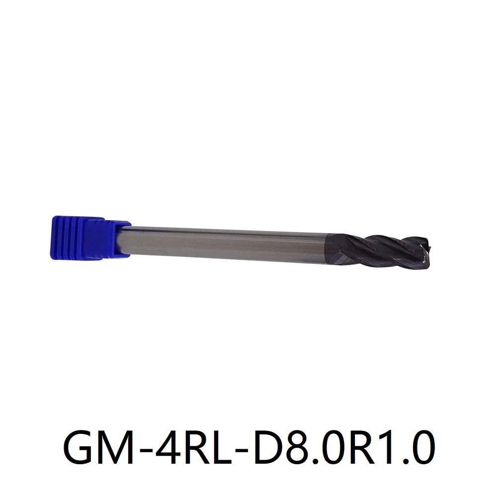 ZCC GM-4RL-D8.0R0.5 GM-4RL-D8.0R1.0 GM series Torus mill long shank Semi-finishing