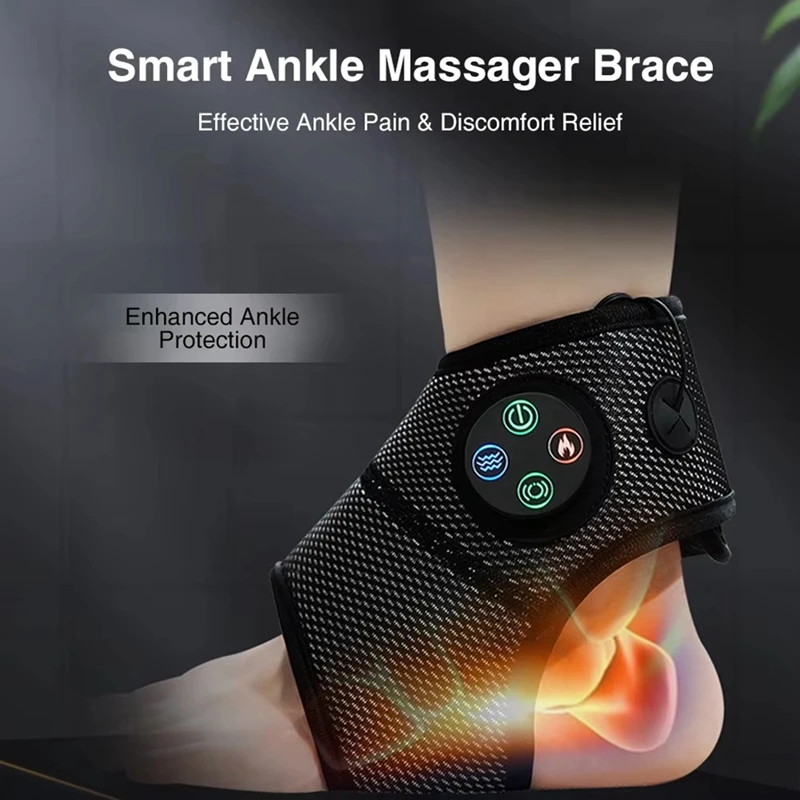 Hot Sale-Smart Ankle Massager Air Pressure Vibration Massage Relax Constant Temperature Hot Compress Foot Muscle Fatigue Relief