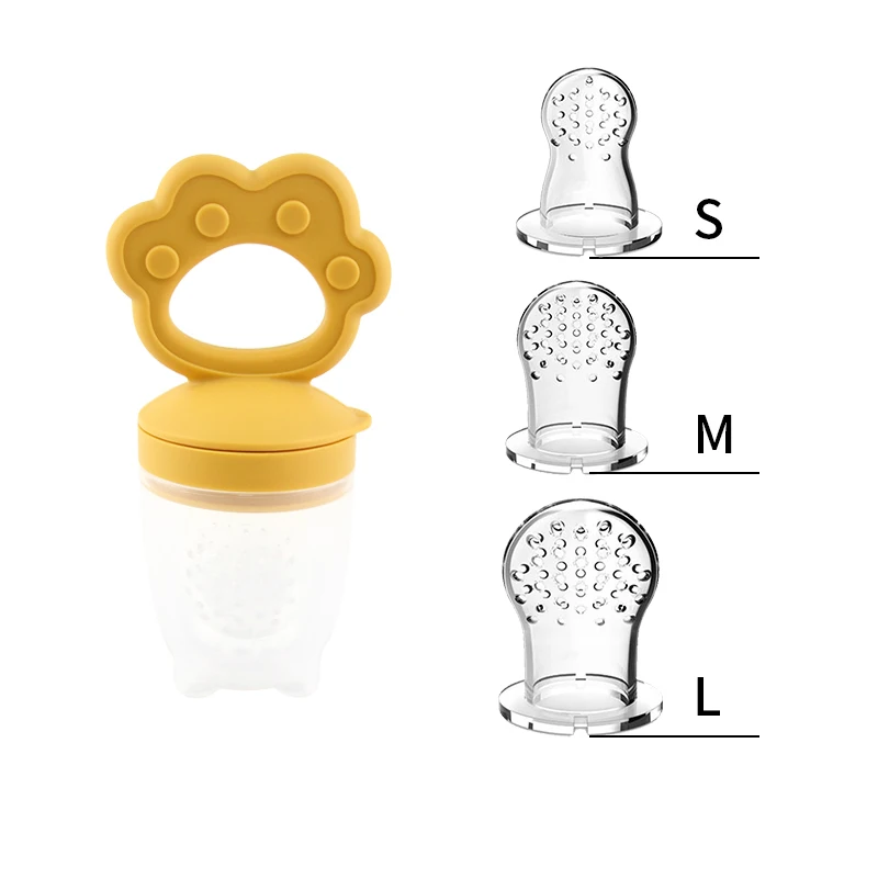 Jouet en Silicone pour jus de fruits et légumes, gomme pour bébé, dessin animé, bâton de broyage des dents à mâcher, outil alimentaire auxiliaire, ustensiles de soins sûrs pour bébé