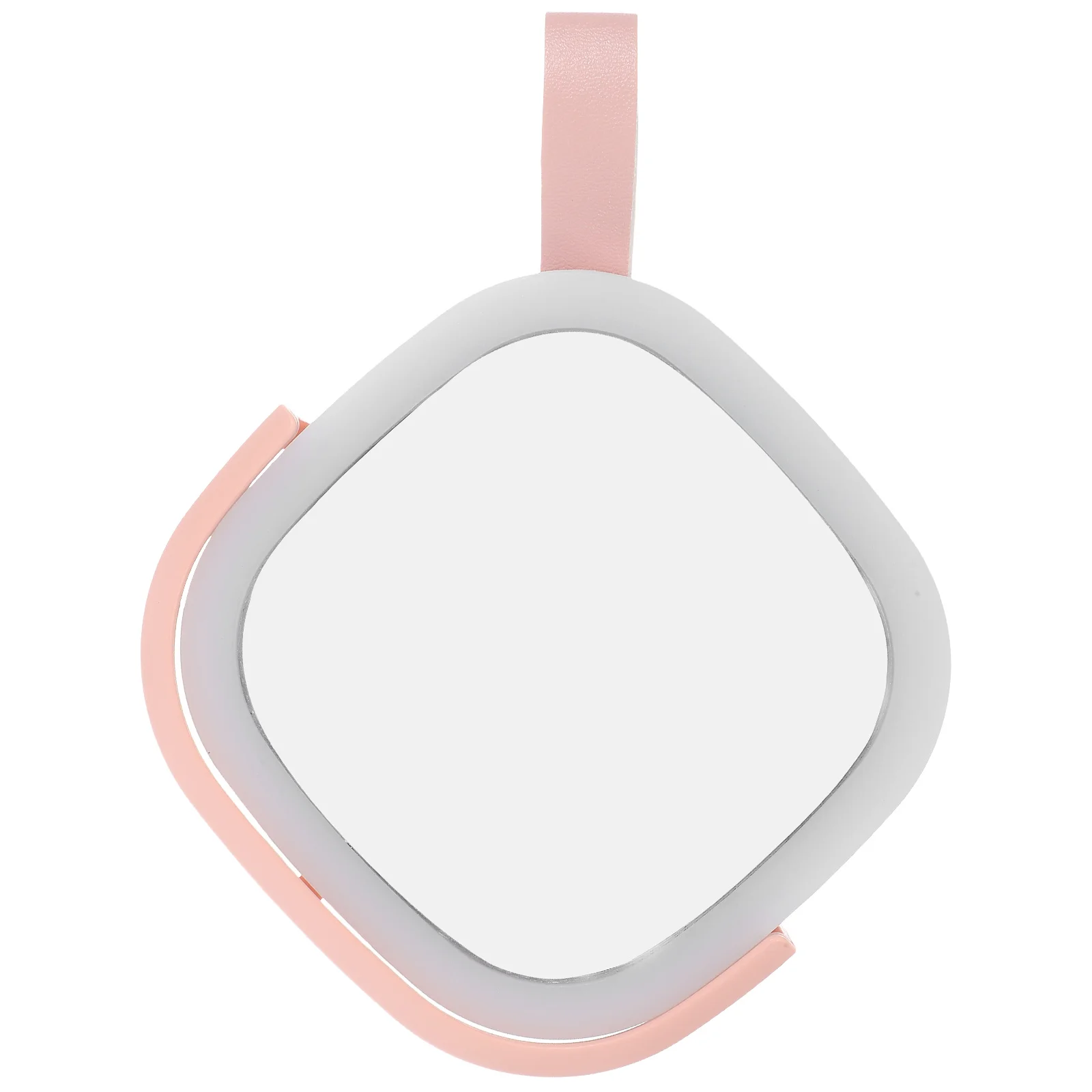 LED Makeup Mirror Handheld Compact Light Rechargeable Travel Vanity Night Small Brightness Adjustable Portable Folding Mirrors