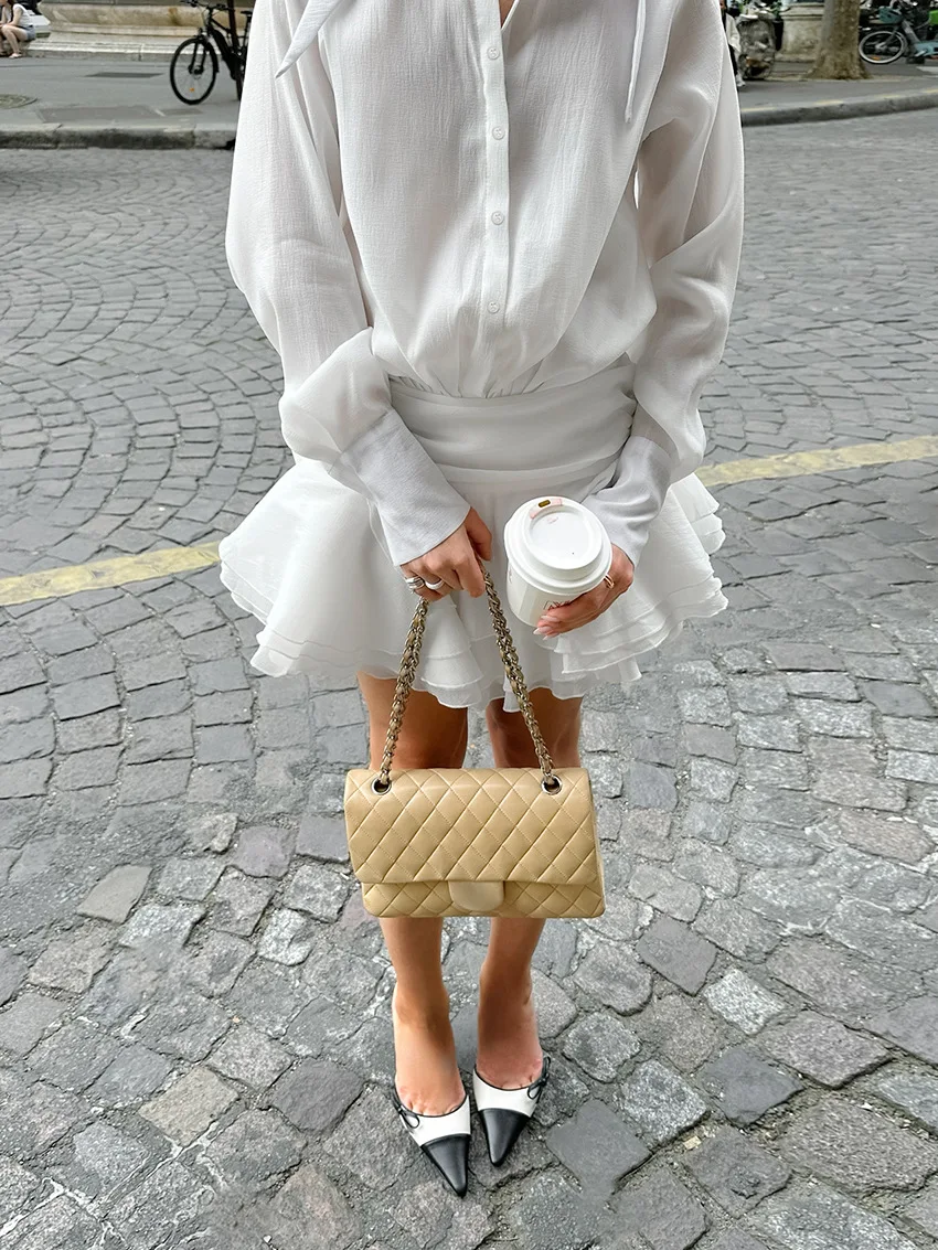 Vestidos femininos vestido de ano novo 2025 tule babados em camadas fora do ombro queimado baile de formatura evento exclusivo fada artística sexy