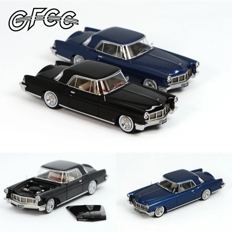 

Литая под давлением модель автомобиля GFCC 1:64 Continental Mark II 1965, черная/синяя