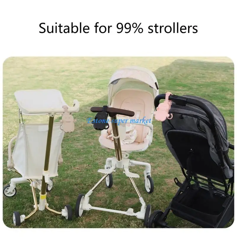 

090B Secure Phone Holder Mount Clamp for Strollers with 360 Degree Feature