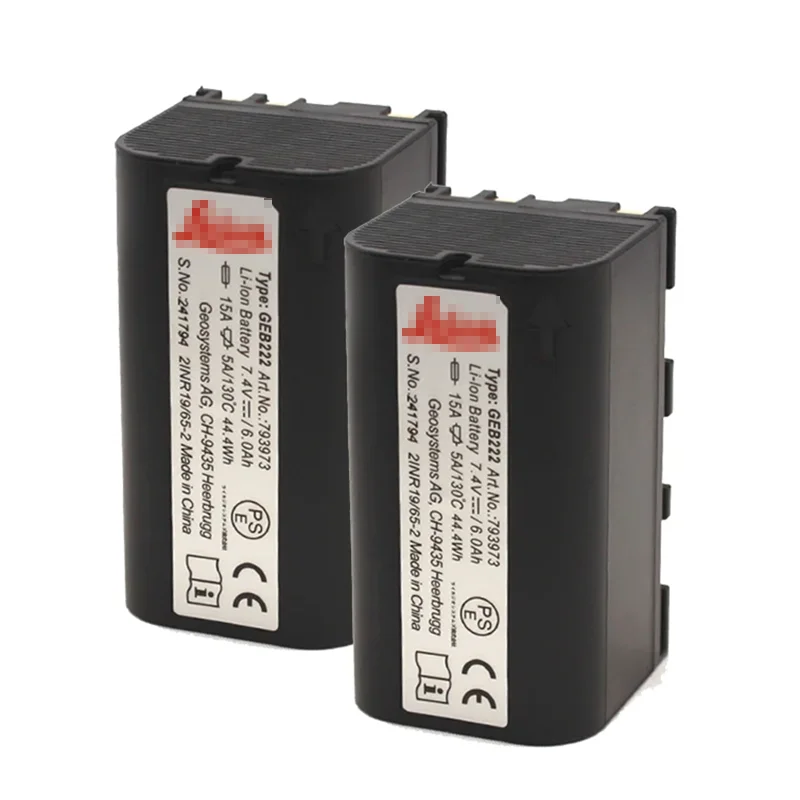 

2pcs GEB222 battery for Lei ca ATX1200 GPS1200 GRX1200 Total Stations surveying instrument lithium battery 7.4V 6000mAh