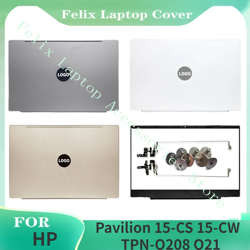 

NEW For HP Pavilion 15-CS 15-CW TPN-Q208 Q21 Laptop LCD Back Cover Hinges Front Bezel Top Lid Upper Housing Gray Gold L28379-001