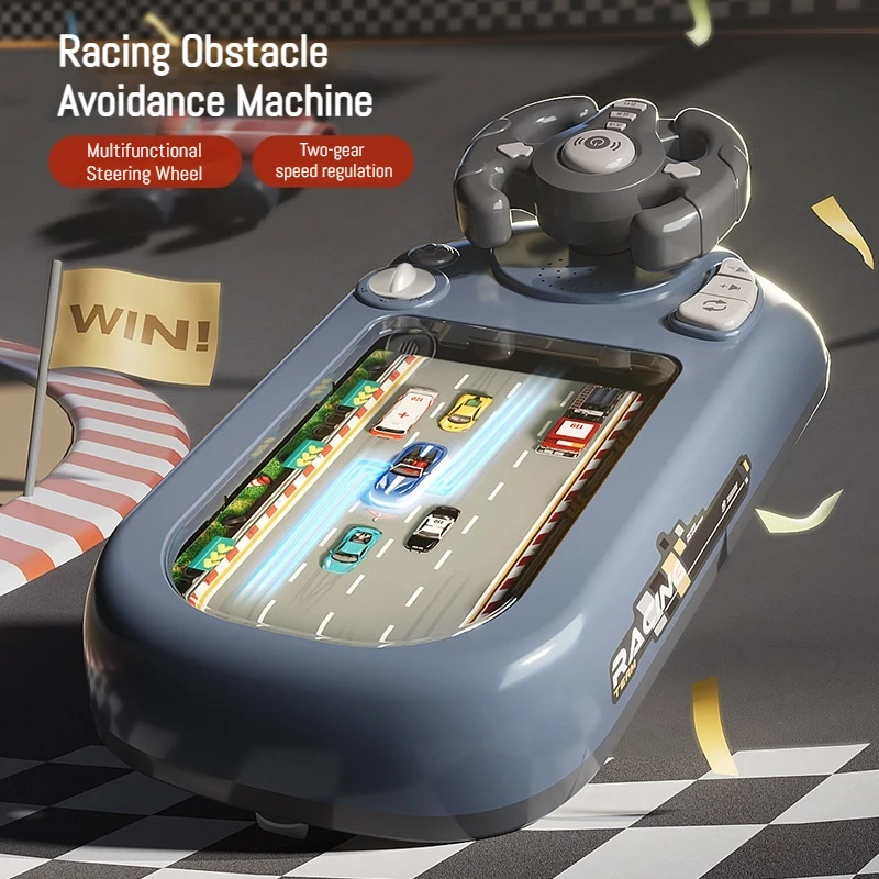 Kids Racing Adventure Challenge Simulation Driving Game Console Educational Desktop Car Toy for Boys and Girls Gift