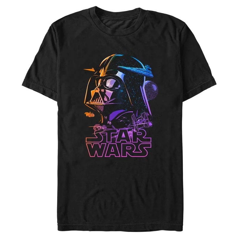 

Star Wars Peripheral Printed Pure Cotton Short Sleeved Unisex Summer Loose Sports Daily Commuting Round Neck T-shirt