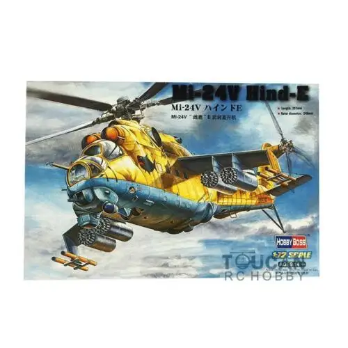 

Hobby Boss 1/72 87220 Mi-24V Hind-E Armed Helicopter Kit Hobby Boss Static Model TH05353-SMT2