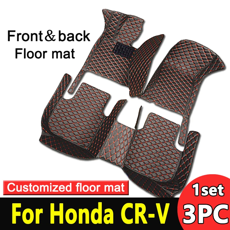 Car Floor Mat For Honda CR-V RD1-RD3 1999~2001 Anti-dirt Pad Full Set Mud Car Trunk Floor Mat Dedicated Interior Car Accessories