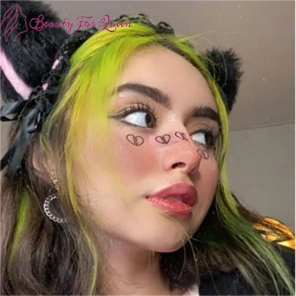200-density-brazilian-human-hair-wig-ombre-green-black-straight-short-bob-transparent-13x4-lace-frontal-wigs-cosplay-for-women
