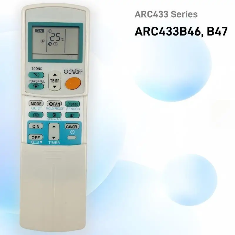 Remote Control For Daikin Air Conditioner Fits ARC433B67 ARC433A1 ARC433B70 And Other ARC433 Series Models