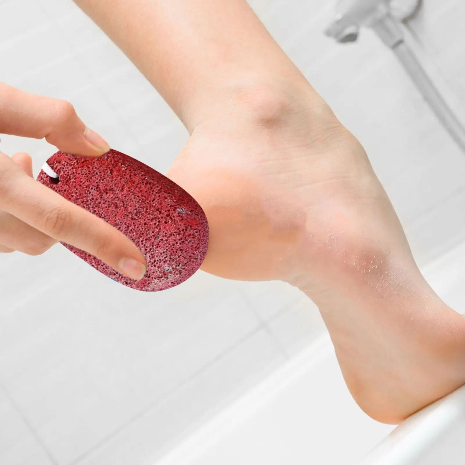 2Pcs Ergonomic Pumice Stone Set for Feet Exfoliation Callus Remover Natural Pedicure Tool Foot File Dead Skin Scraper Stone